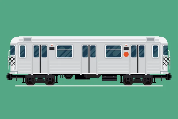 Transito treno auto — Vettoriale Stock