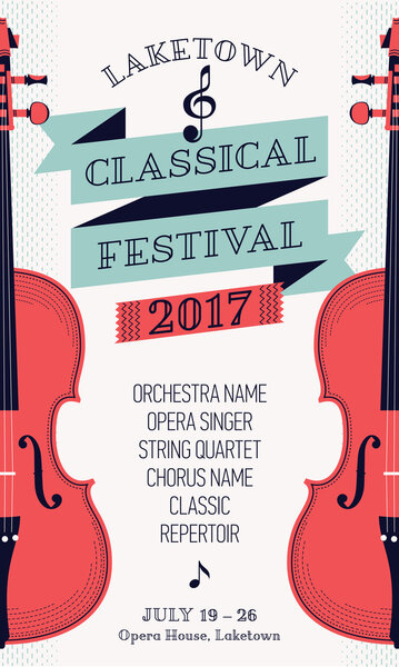 Classical music festival poster