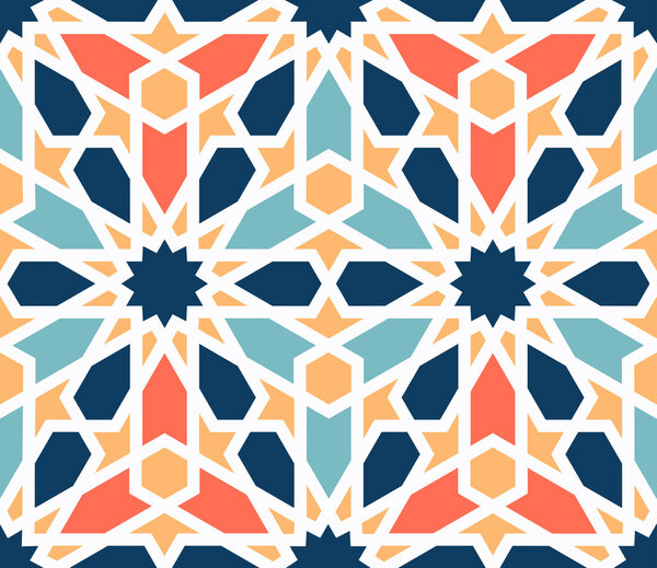 Colorful traditional arabic pattern