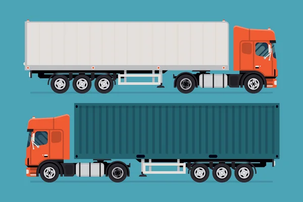 Transporte de mercancías por carretera — Vector de stock
