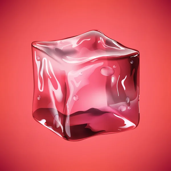 Ice cube-ikonen — Stock vektor