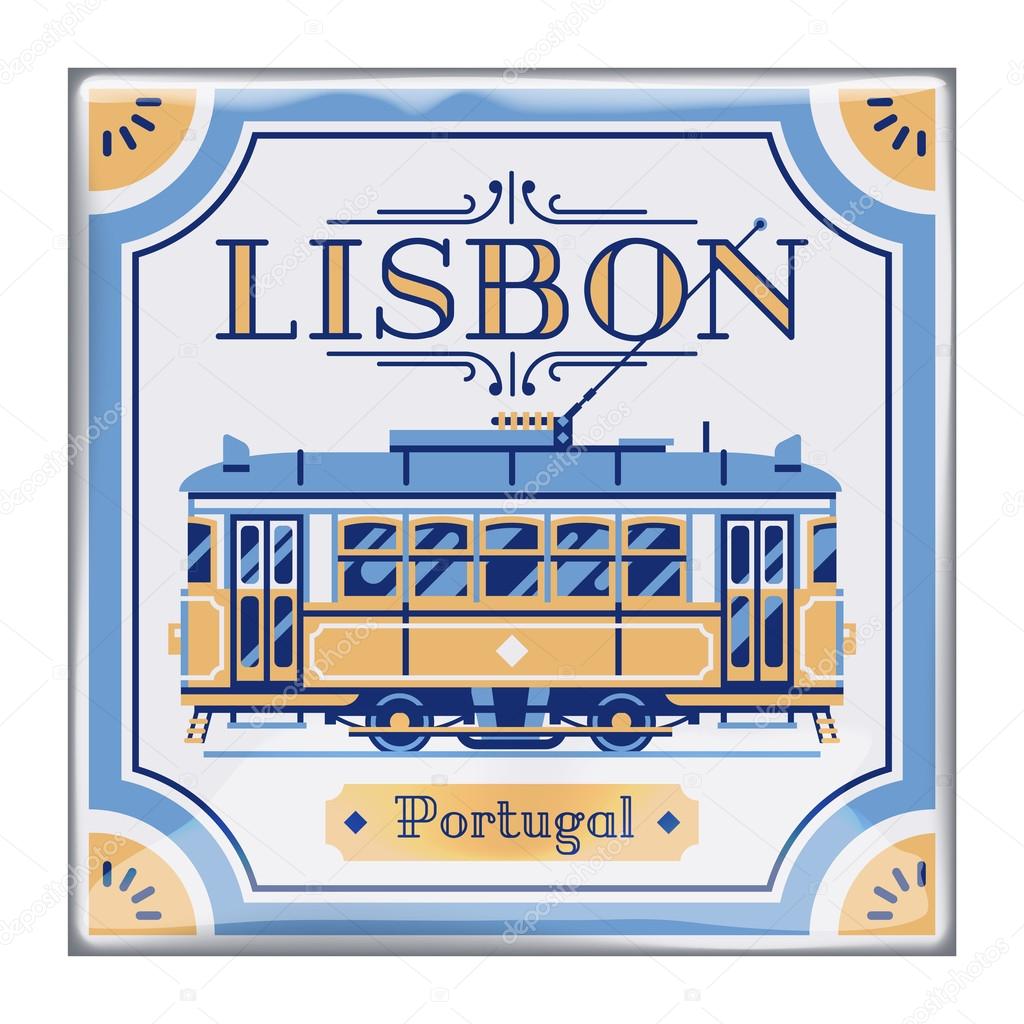 Beautiful Portuguese azulejos souvenir