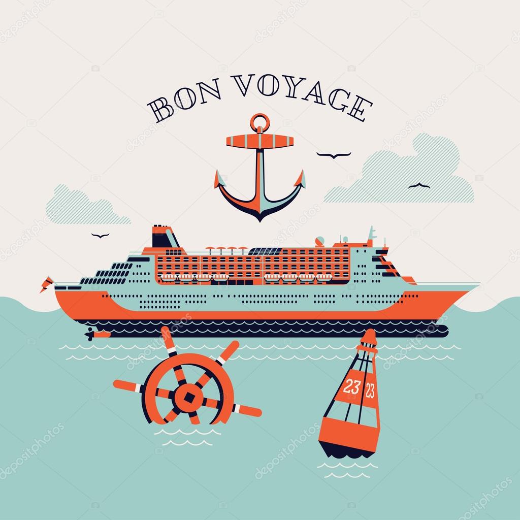 'Bon voyage' printable poster