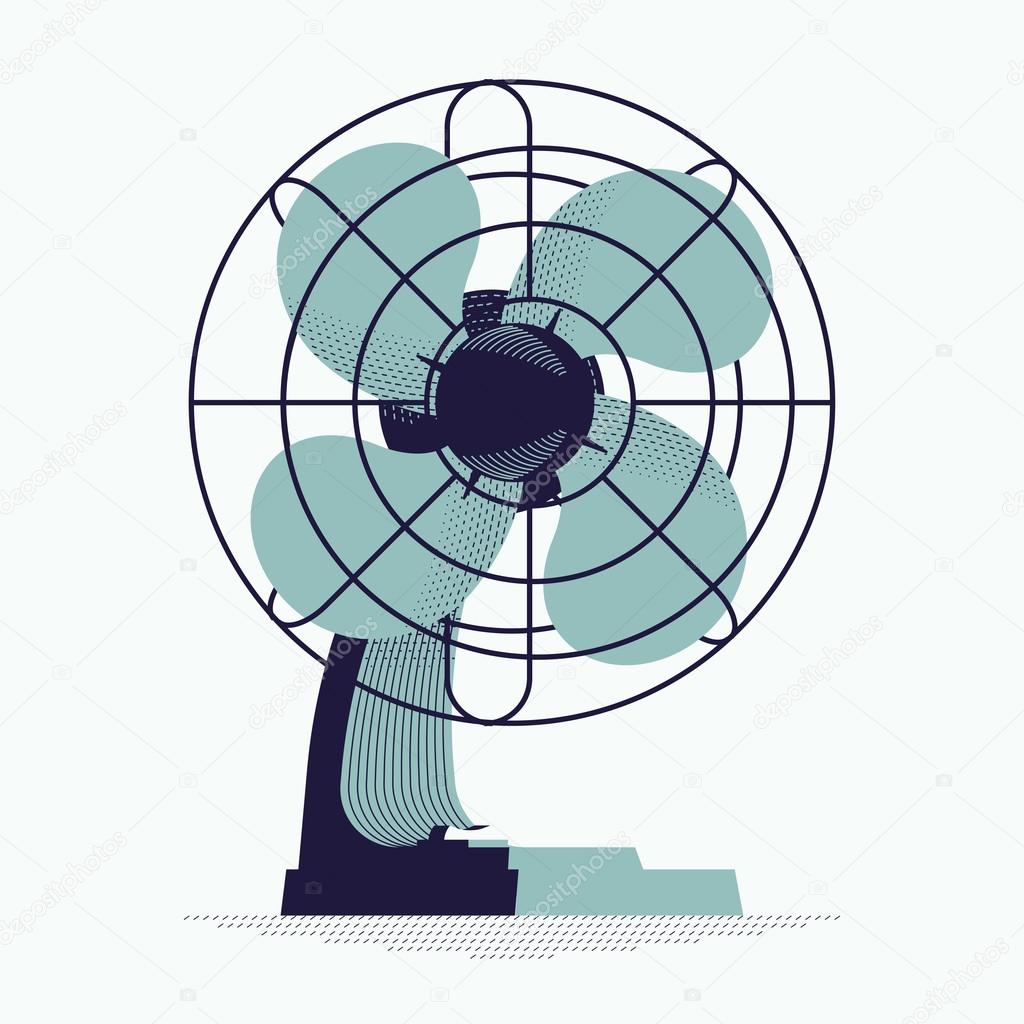 Retro decorative   ventilator fan