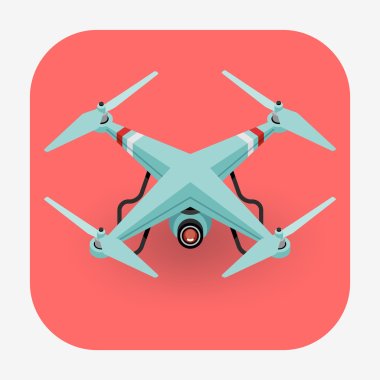 quadcopter drone web icon clipart