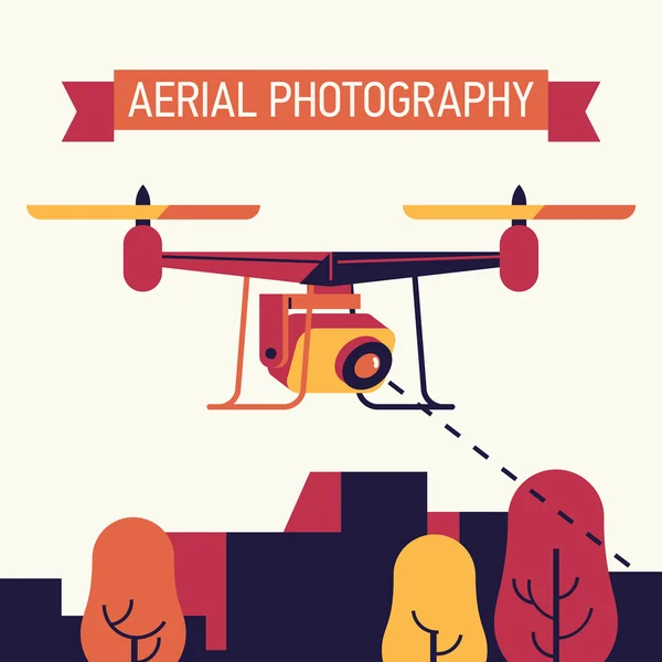 Cool luchtfotografie — Stockvector