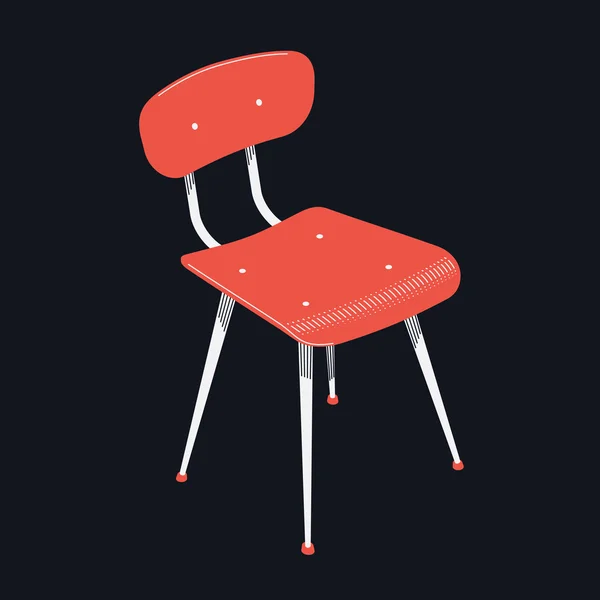 産業時代のヴィンテージの椅子 — ストックベクタ