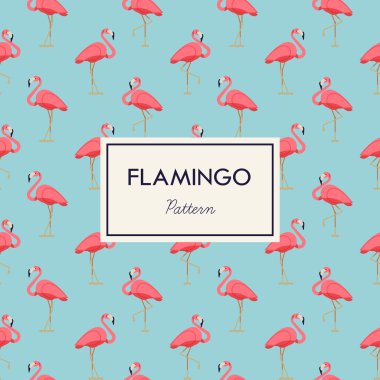 Lovely pink flamingos pattern