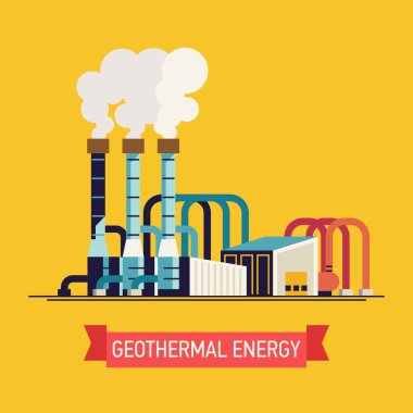geothermal power source background