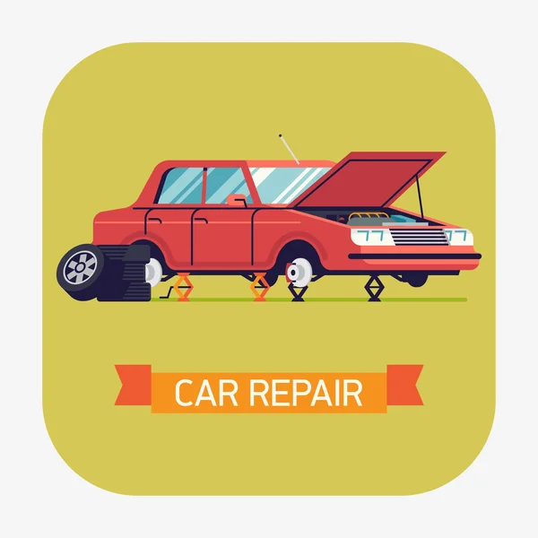 Autoreparatur-Ikone — Stockvektor