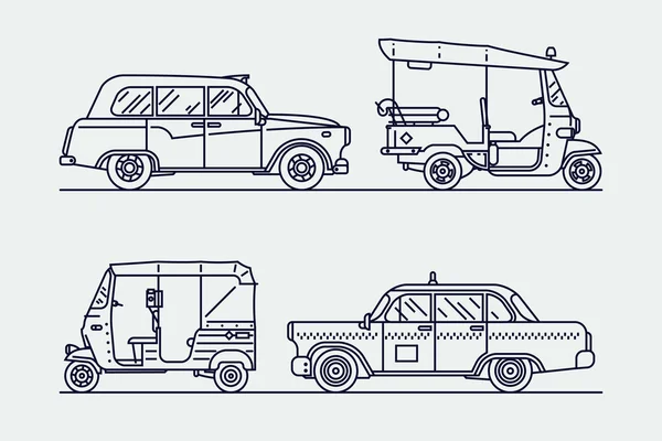 Auto rickshaw tuk-tuk transport sketch engraving vector illustration.  T-shirt apparel print design. Scratch board style imitation. Black and  white hand drawn image, Canvas Print | Barewalls Posters & Prints |  bwc76238120