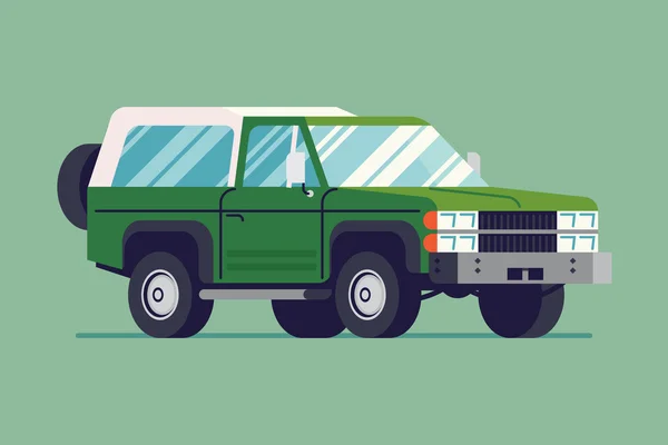 Cool retro stylu samochód Suv — Wektor stockowy