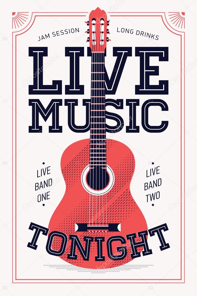 'Live Music Tonight'   poster