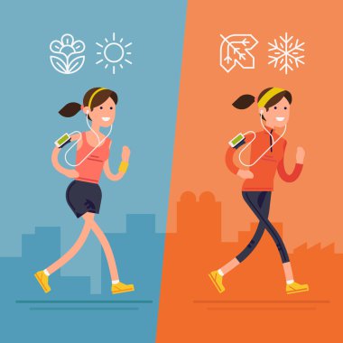 Bütün mevsim fitness çalıştırmak