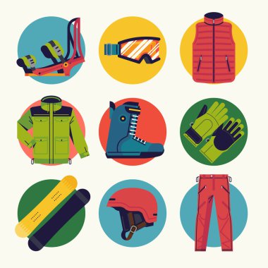 aşırı spor Kış faaliyet simgeleri