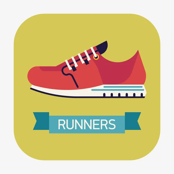 Ikona na běžecké boty — Stockový vektor
