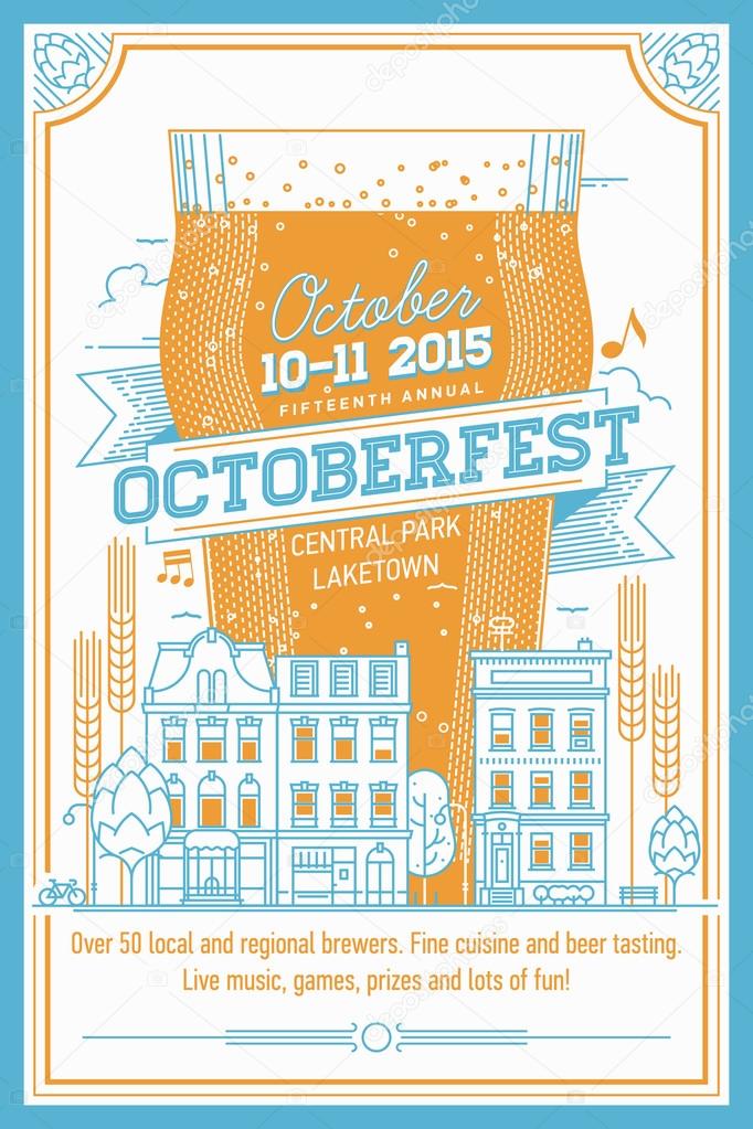Beautiful Octoberfest beer festival