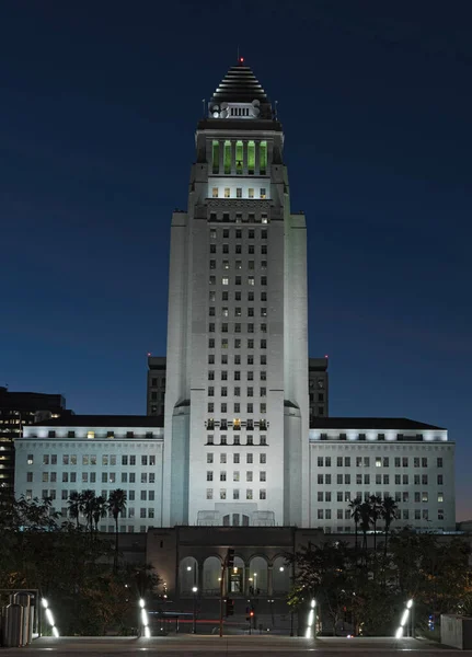 Het Herkenningsteken Los Angeles City Hall Bouw Werd Voltooid 1928 — Stockfoto