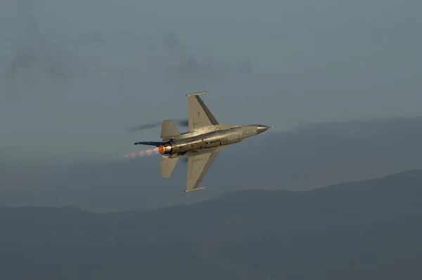 View Military Jet Plane Shown Chino Airport — Stock Photo, Image