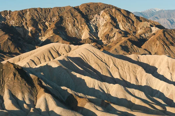 Death Valley Badlands Nära Zabriskie Point — Stockfoto