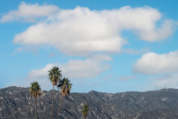 San Gabriel Dağları Nın Tepesi Los Angeles Pasadena Dan Kuzeye — Stok fotoğraf