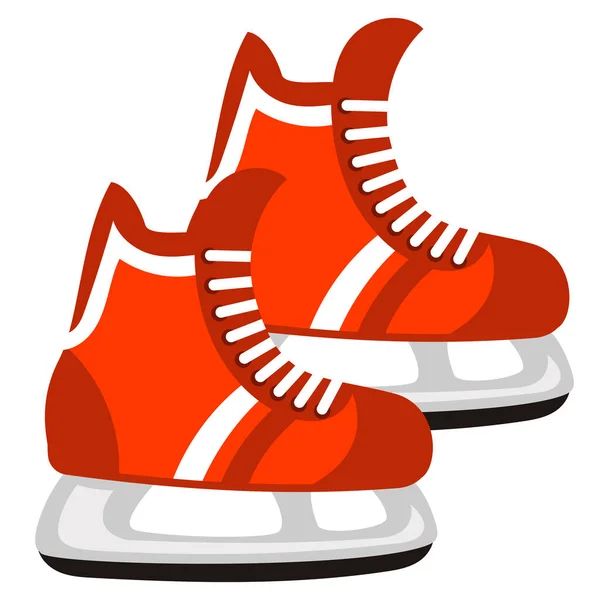 Paire de patins de hockey sur glace. — Image vectorielle