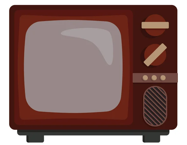 Classic Retro Television Old Cartoon Style — Stock Vector