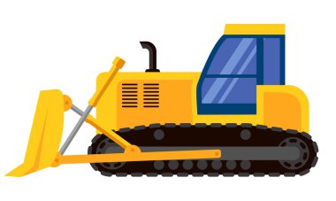 Buldozer kenarı görünümü.