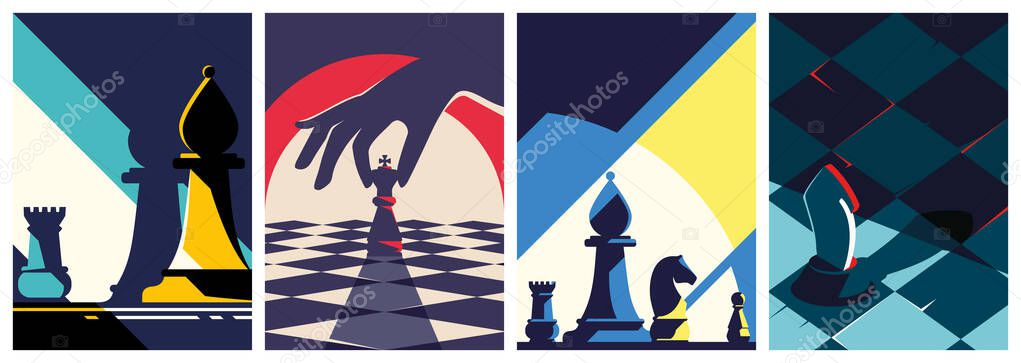 Collection of chess posters.
