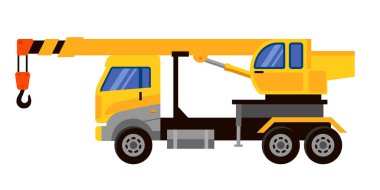 Kamyon vinci yan görünümü.