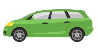 Minivan kenar görünümü.