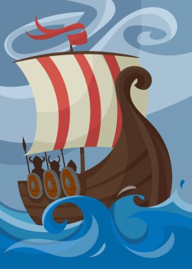 Drakkar 'lı Viking posteri.