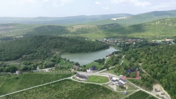 Centro Recreación Semigorye Finca Encuentra Anapa Muy Lejos Novorossiysk Tiro — Vídeo de stock