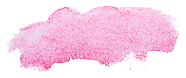Colorazione Acquerello Rosa Texture Isolata Sfondo Bianco — Foto Stock