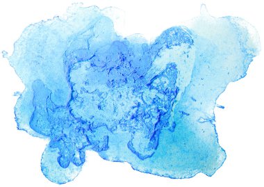 Mavi suluboya boya elementi