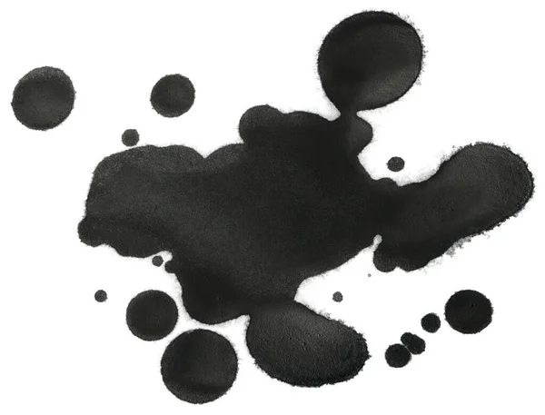 Dark Drops Watercolor Stain Element — Stock Photo, Image