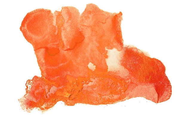 Elemen Pewarnaan Air Oranye — Stok Foto