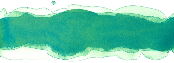 Watercolor Stripe Green Texture Paper — Stock Photo, Image