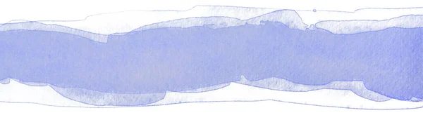 Akvarell Rand Flerskiktad Blå Bakgrund — Stockfoto