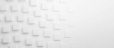 Beyaz Döşemeli Biçim Arkaplan Küpleri beyaz arkaplanda