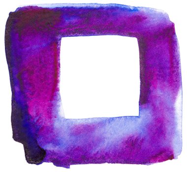 suluboya dikdörtgen mor beyaz arkaplan