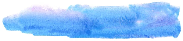 Aquarell Element Textur Auf Weißem Hintergrund Blau — Stockfoto