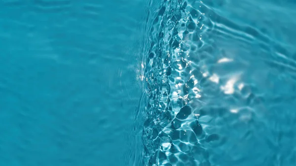 Nahaufnahmen Verschwimmen Abstrakt Von Oberflächenblauem Wasser Draufsicht Auf Blaues Wasser — Stockfoto