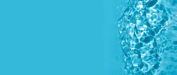 Draufsicht Auf Blaues Wasser Wasserwellen Sonnenlicht Mit Kopierraum — Stockfoto