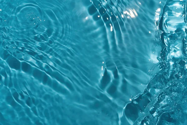 Wasserwellen Sonnenlicht Abstrakte Oberfläche Blau — Stockfoto