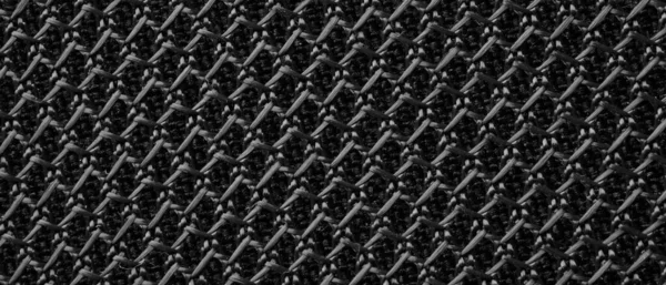 Absztrakt Háttér Textúra Fekete Szintetikus Szövet — Stock Fotó