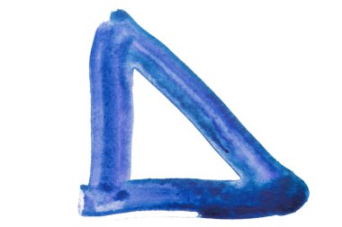 suluboya üçgen mavi beyaz arkaplan