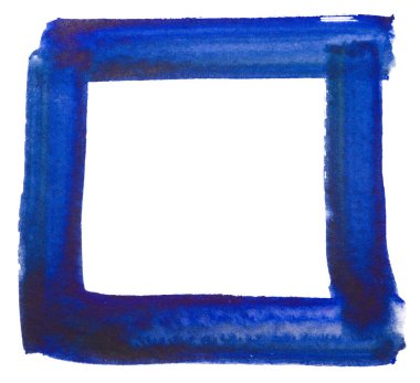 suluboya dikdörtgen beyaz arkaplan izole