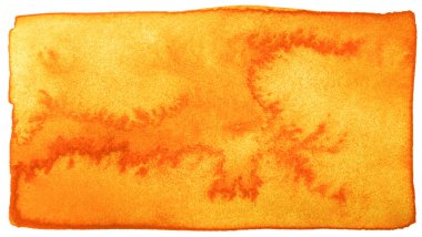 Suluboya lekesi dikdörtgen turuncu