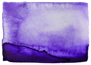 Suluboya lekeli pankart dokusu. El çizimi mor nokta